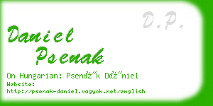 daniel psenak business card